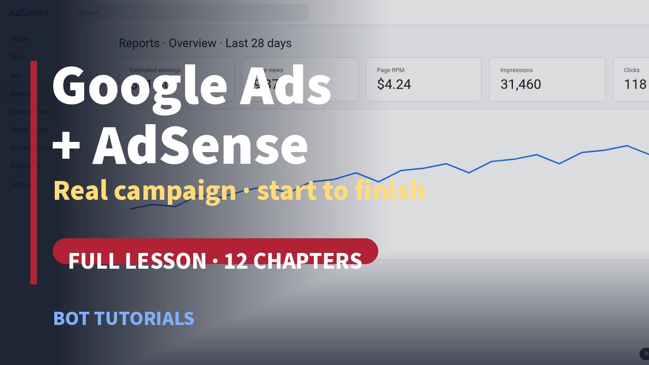 Google Ads + AdSense with AI bots, start to finish video thumbnail
